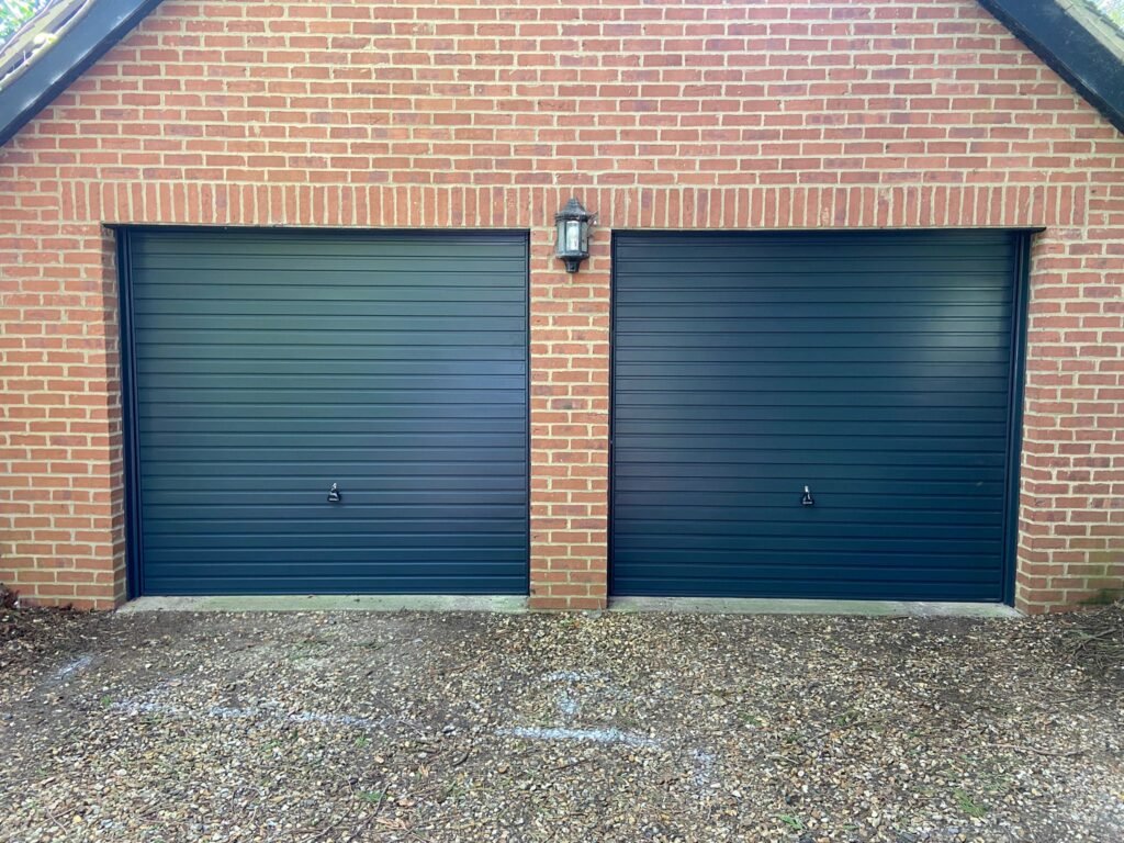 New garage doors supplied and installed in Stoke-on-Trent.
